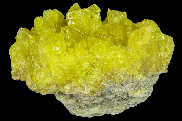 Sulfur Crystals on Matrix - Bolivia #84520